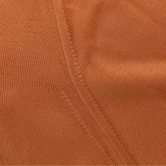 Gran Sasso Men's Virgin Wool Crew Neck Orange Sweater Italy 52 /US Large - Picture 4 of 6